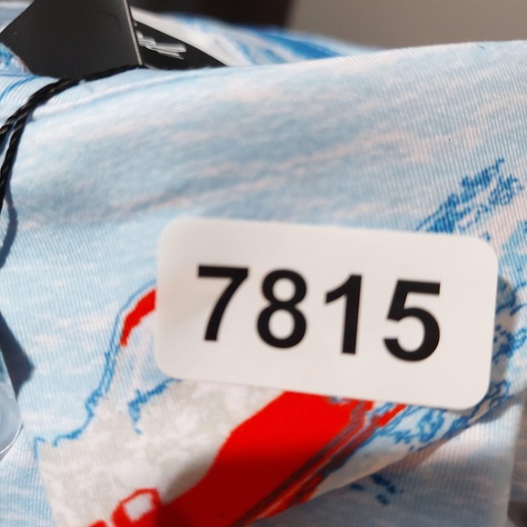 Waggle Polo Shirt Mens Large Light Blue Lake Life Golf Performance Stretch - Picture 8 of 8